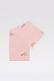 Enchanté stonework scarf 'Pastel pink'