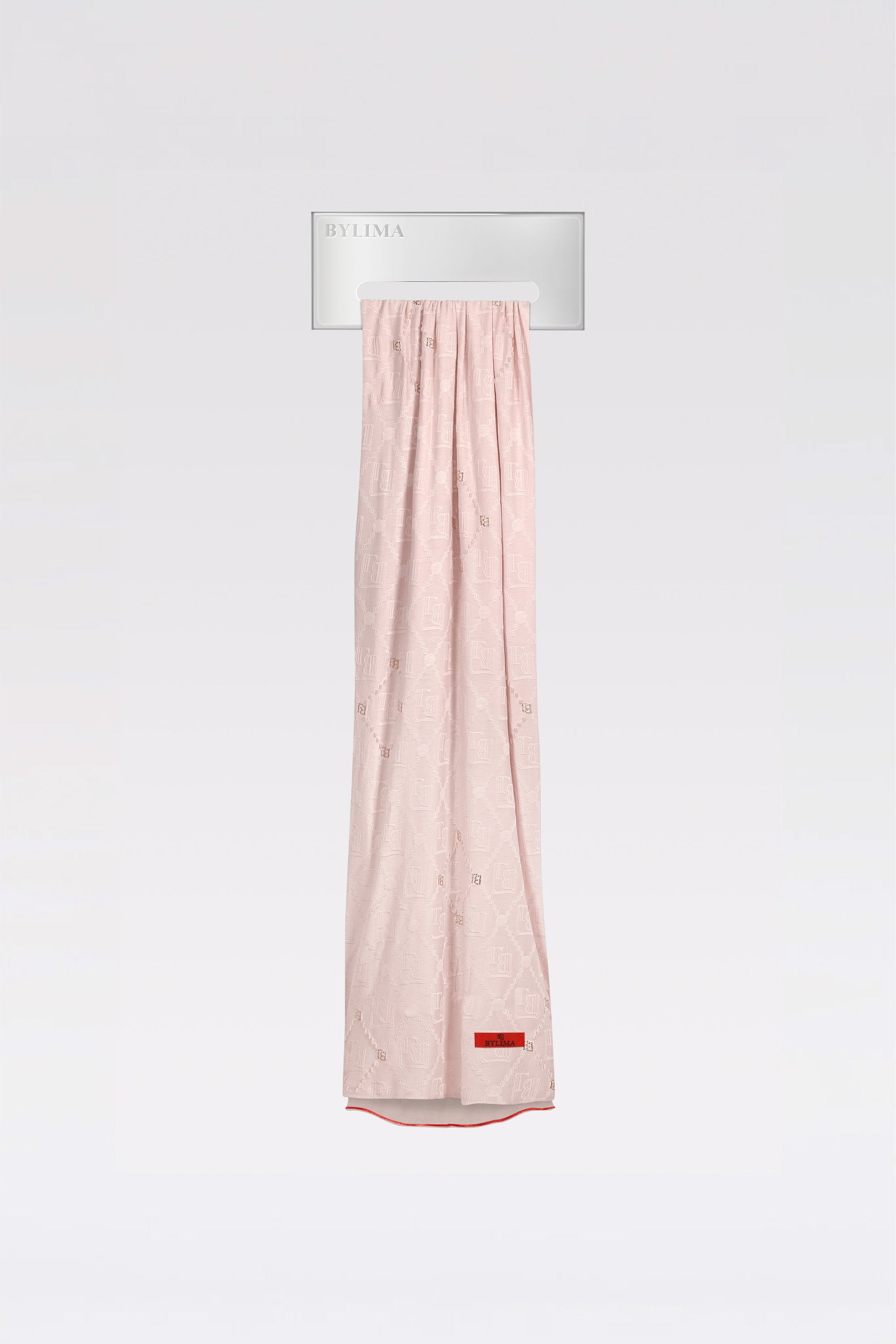 Enchanté handwork scarf 'Powder pink'