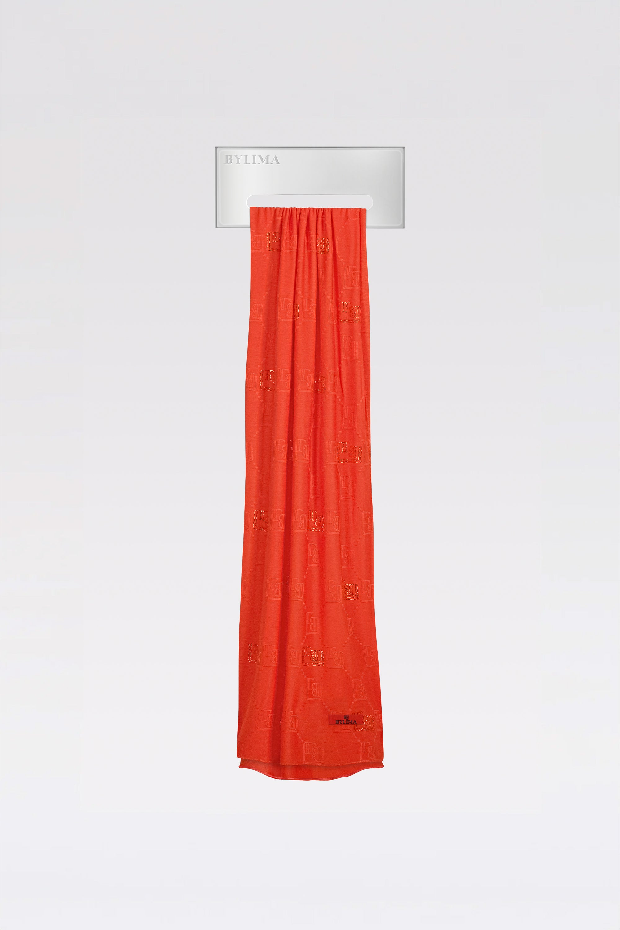 Enchanté stonework scarf 'Orange red'