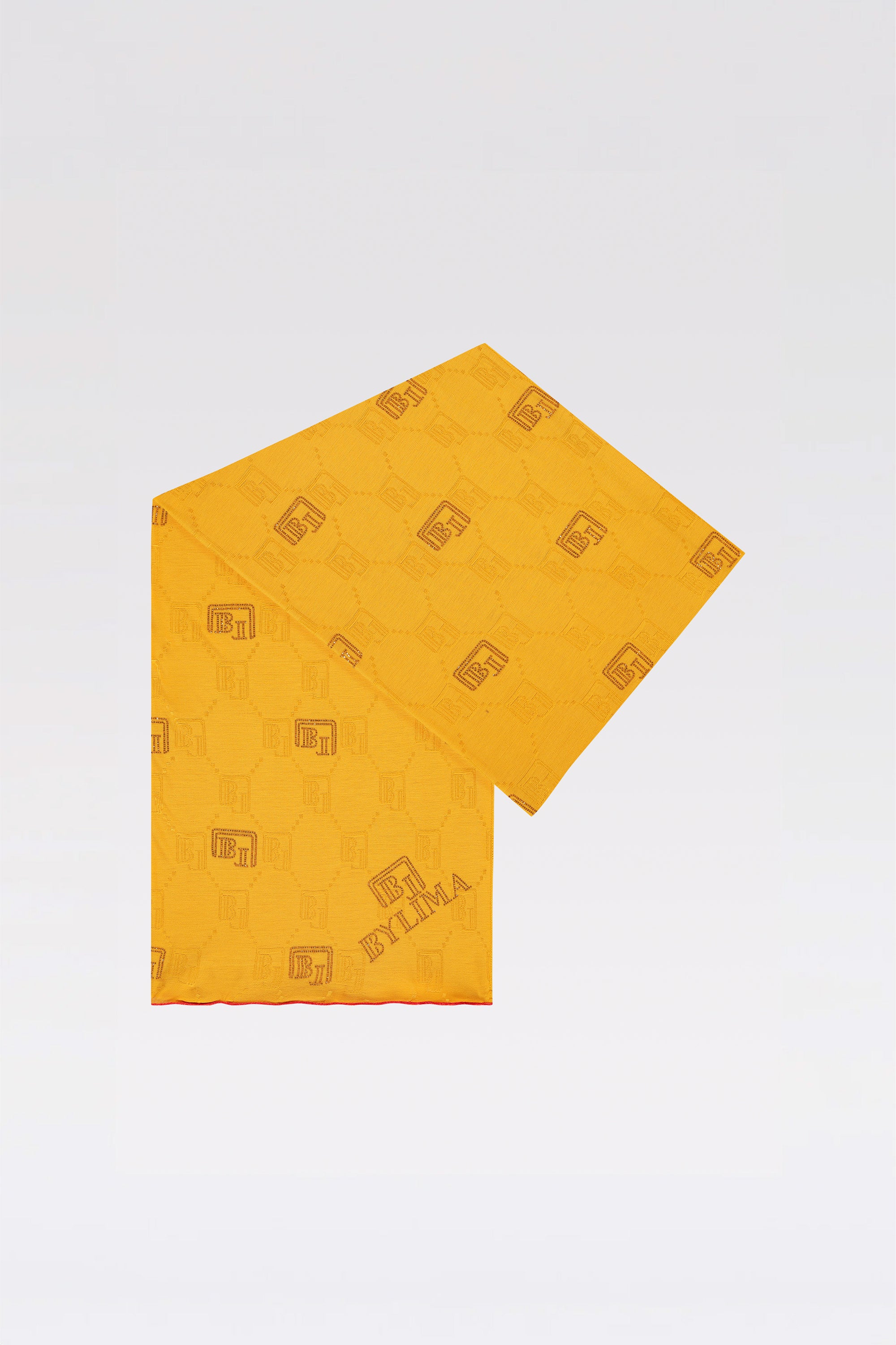 Enchanté stonework scarf 'Saffron yellow'