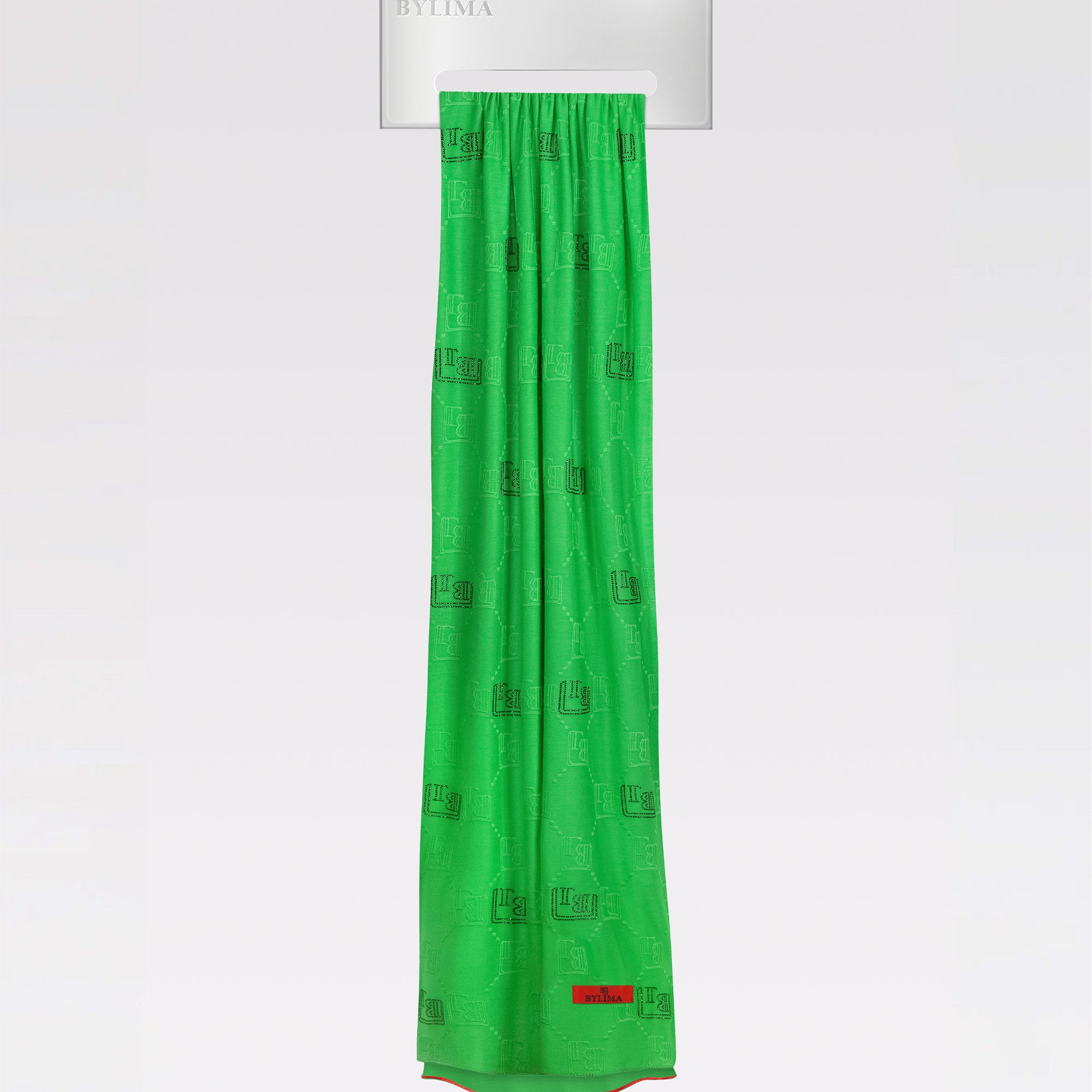 BYLIMA_ENCHANTE_STONEWORK_SCARF_AMERICAN_GREEN_FRONT.jpg