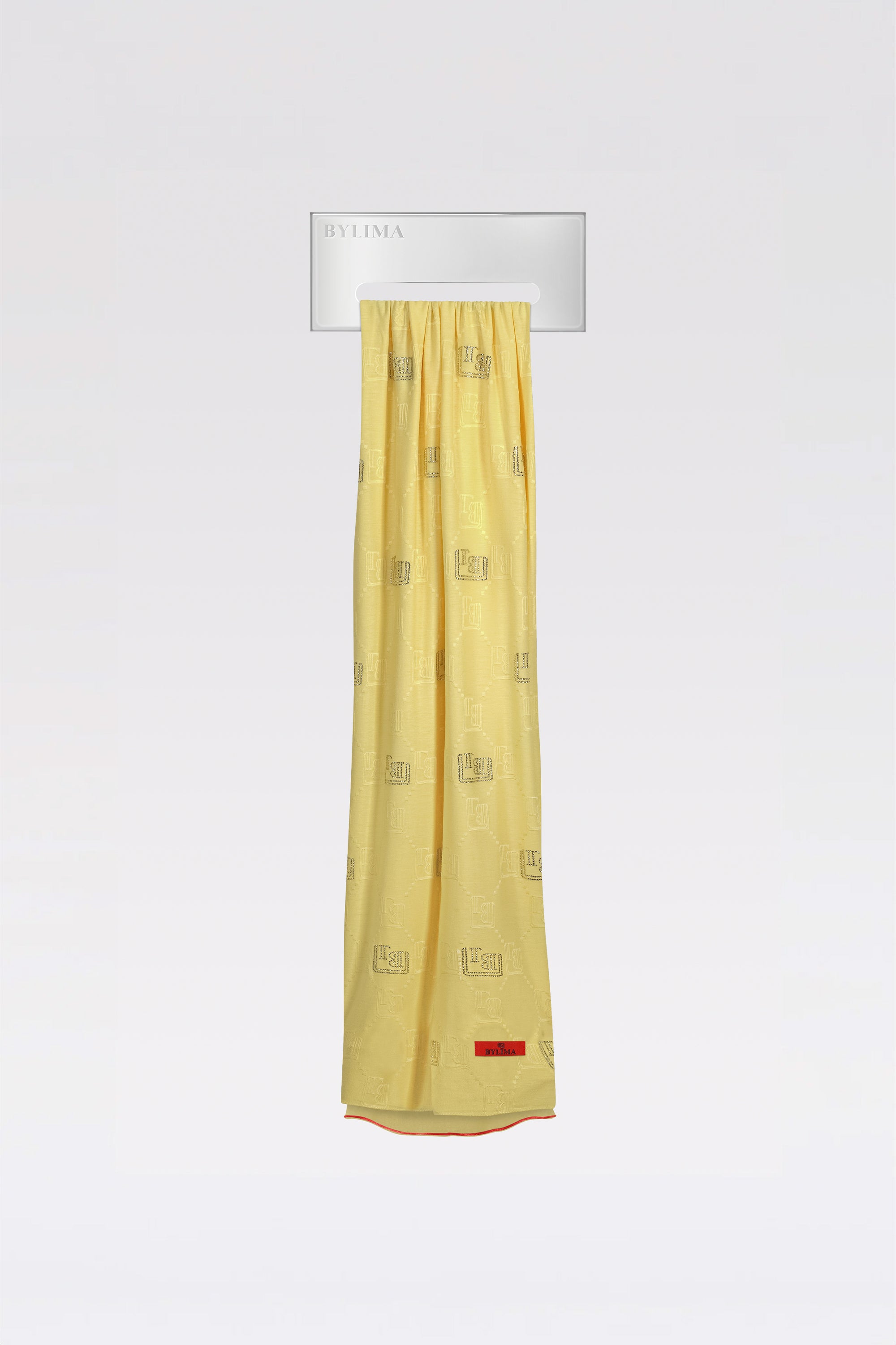 Enchanté stonework scarf 'Pastel yellow'