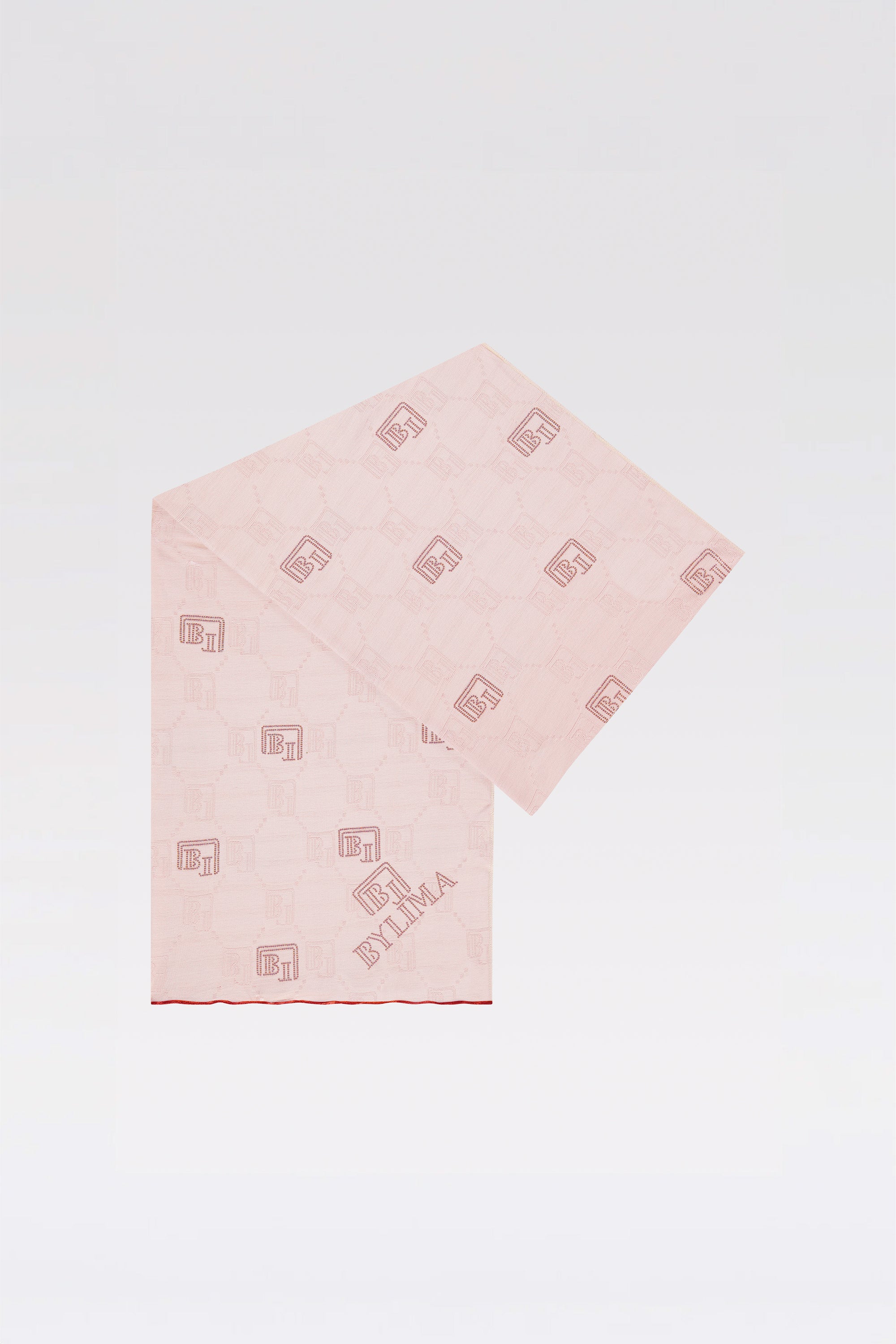 Enchanté stonework scarf 'Powder pink'