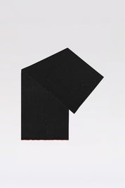 TYPOGRAPHY SCARF 'Velvet black'