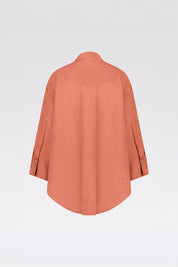 THE BYLIMA LINEN BLOUSE 'DUSTY ORANGE'