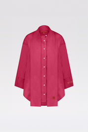 THE BYLIMA LINEN BLOUSE 'RUBY RED'