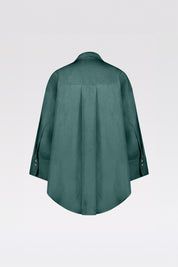 THE BYLIMA LINEN BLOUSE 'FOREST GREEN'