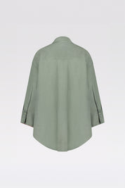 THE BYLIMA LINEN BLOUSE 'SAGE GREEN'