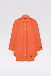 THE BYLIMA LINEN BLOUSE 'PAPAYA ORANGE'