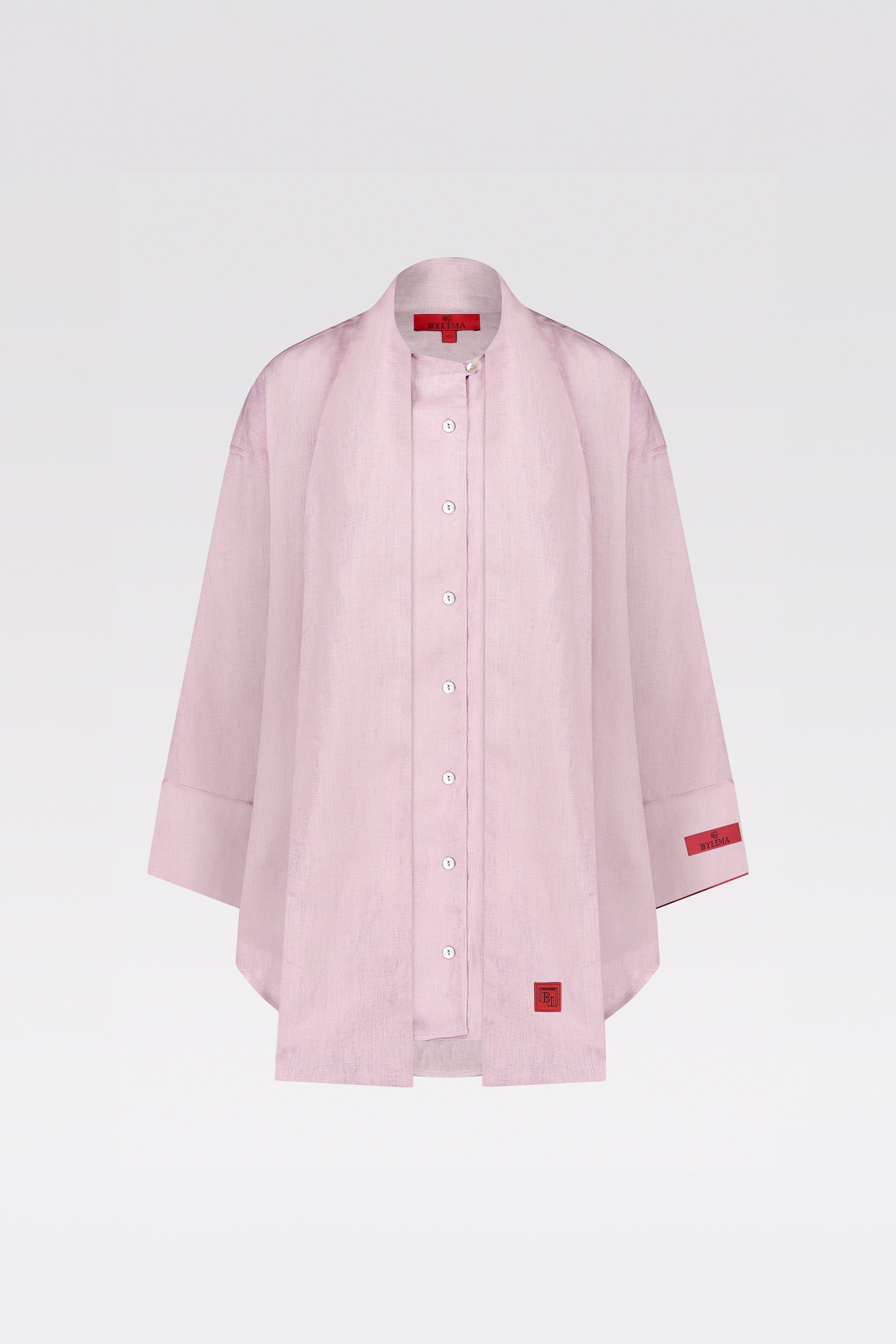 THE BYLIMA LINEN BLOUSE 'BABY PINK'