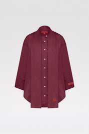 THE BYLIMA LINEN BLOUSE 'BORDEAUX RED'