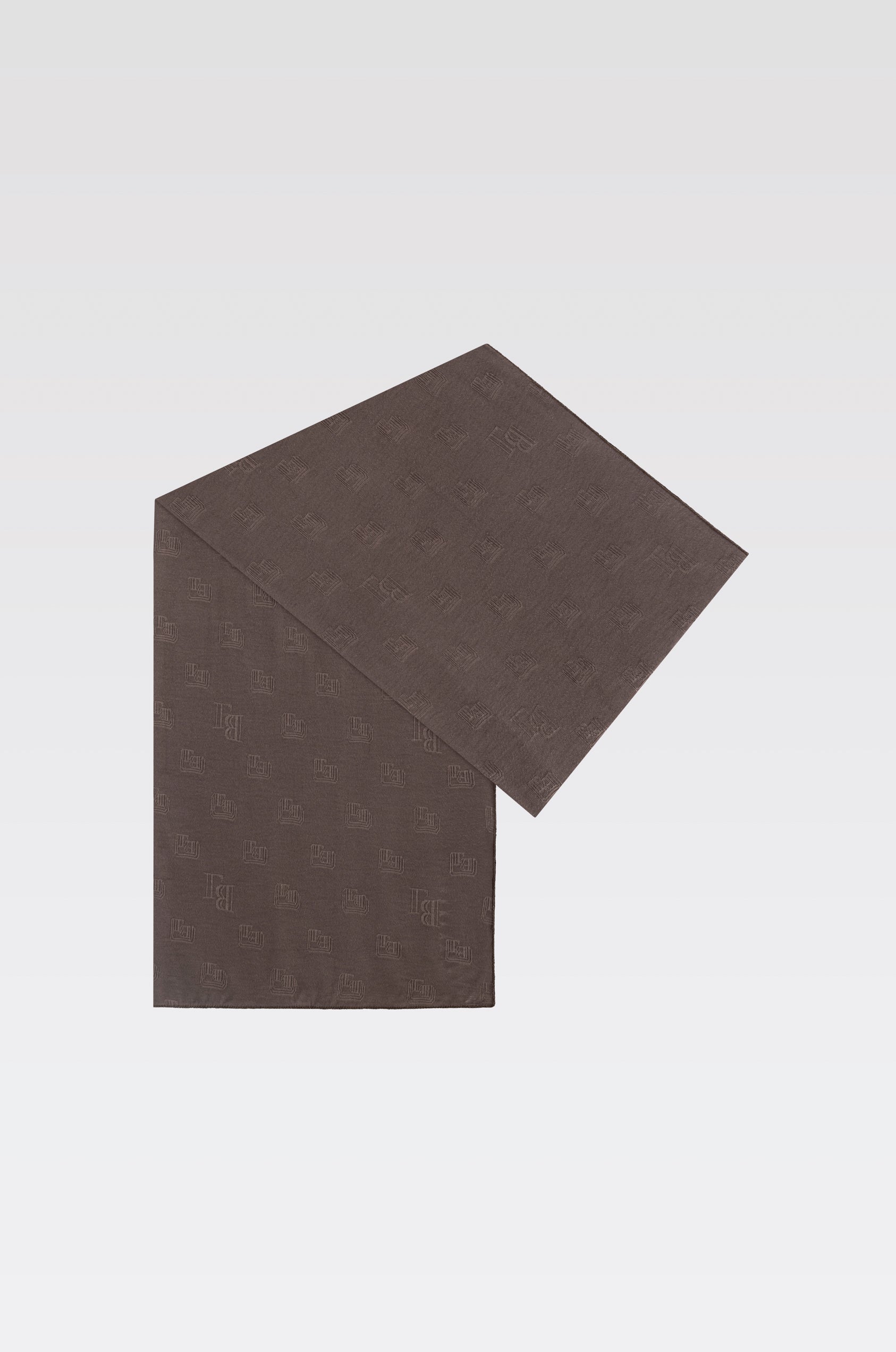 FRAMED SCARF 'COOL TAUPE'