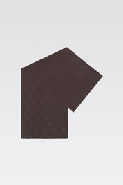 FRAMED SCARF 'DEEP TAUPE'