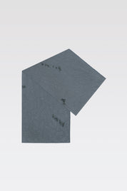 TYPOGRAPHY SCARF 'STONE BLUE'
