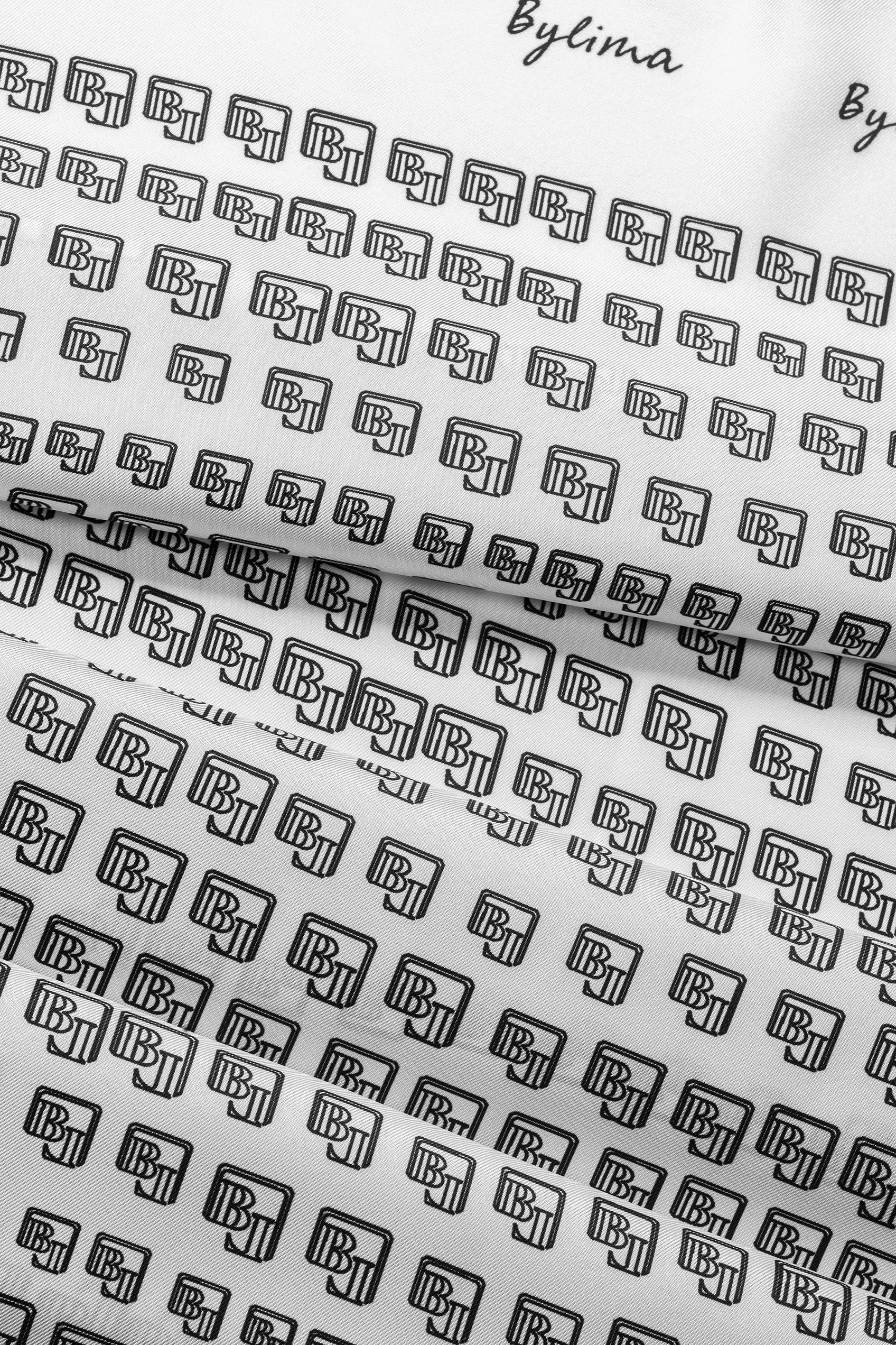 SILK TWILL MOSAIC 'WHITE'