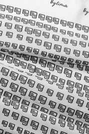 SILK TWILL MOSAIC 'WHITE'
