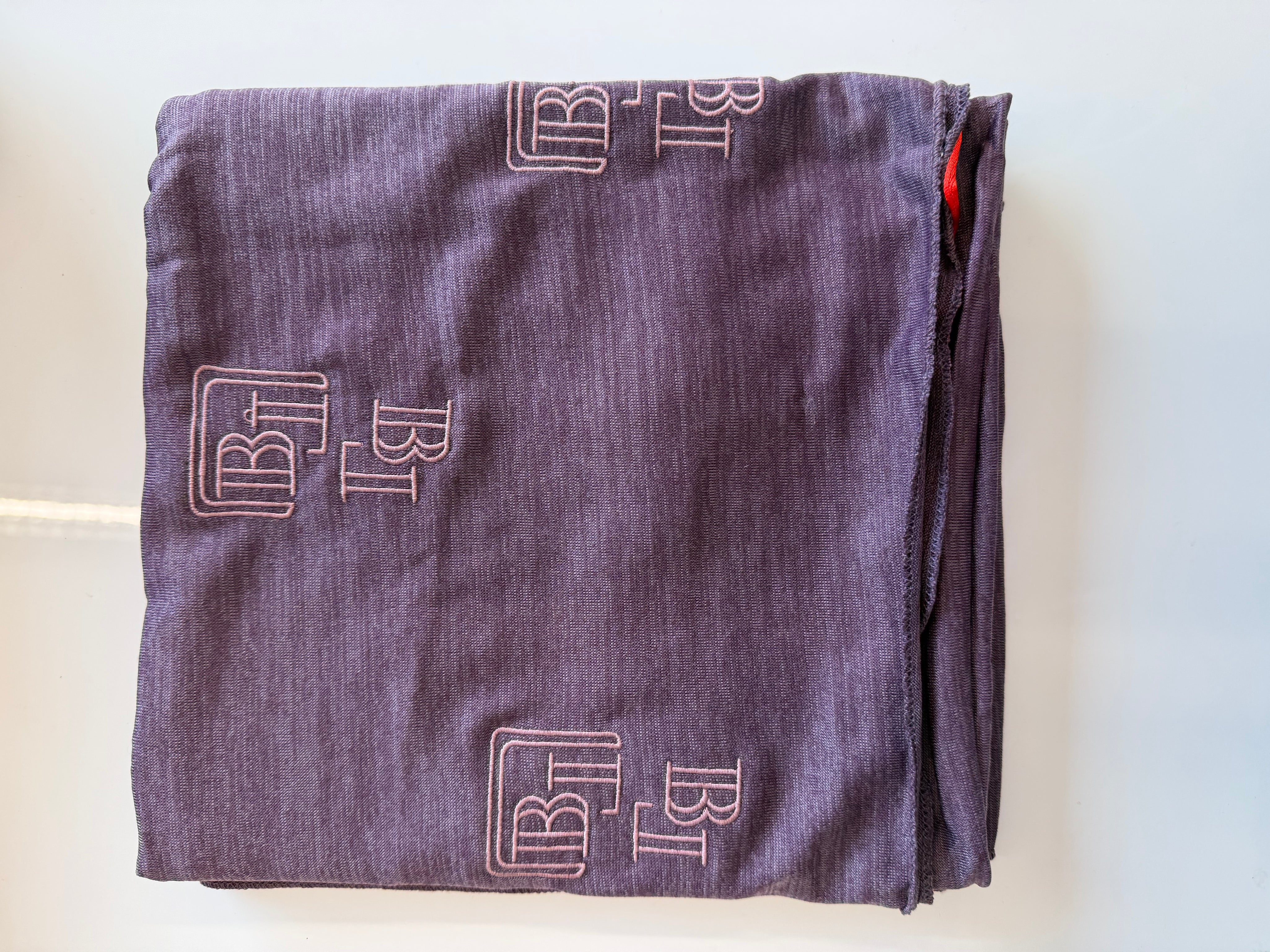 BYLIMARED MONOGRAM SCARF 'PURPLE'