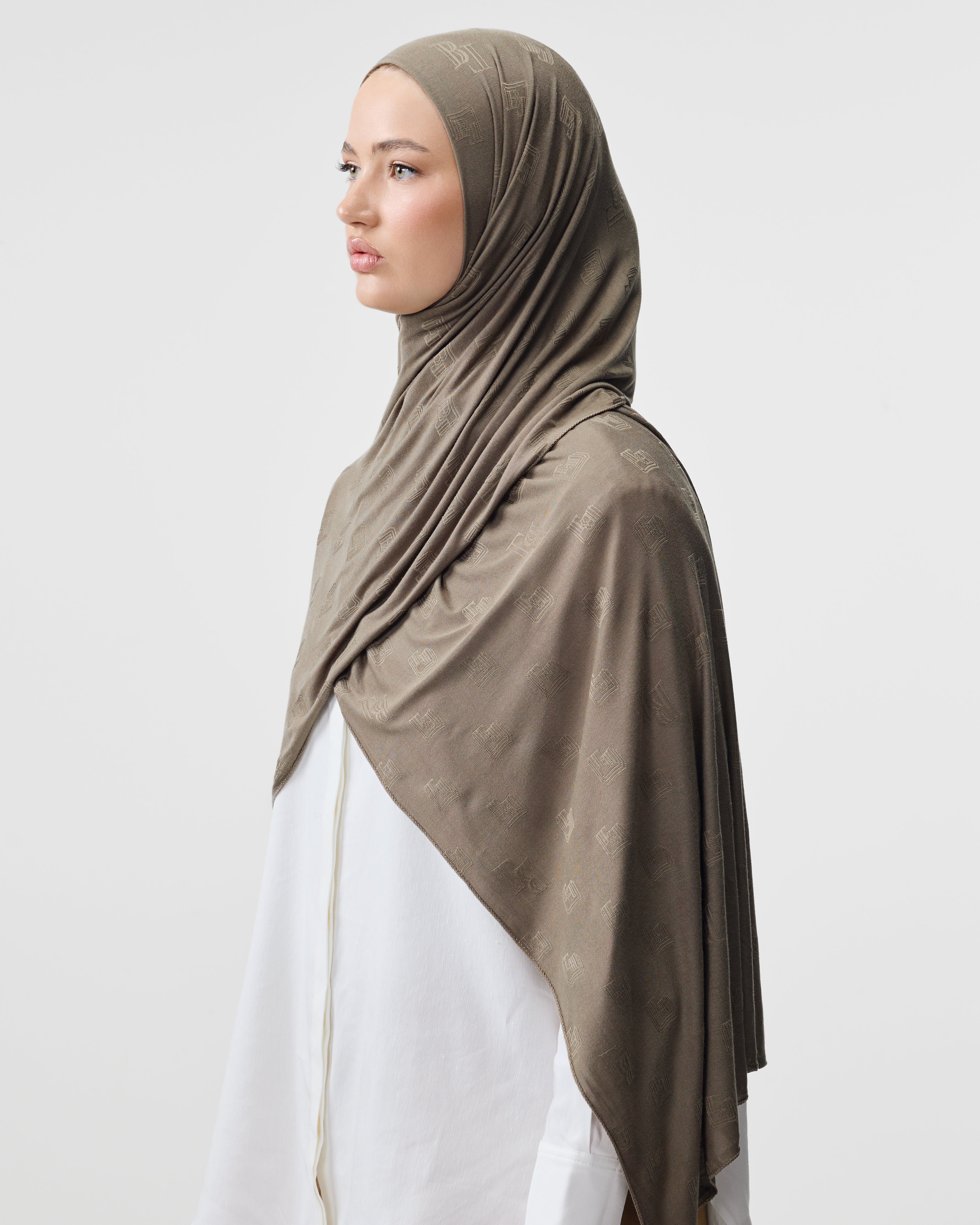 FRAMED SCARF 'CAFÉ NOIR'