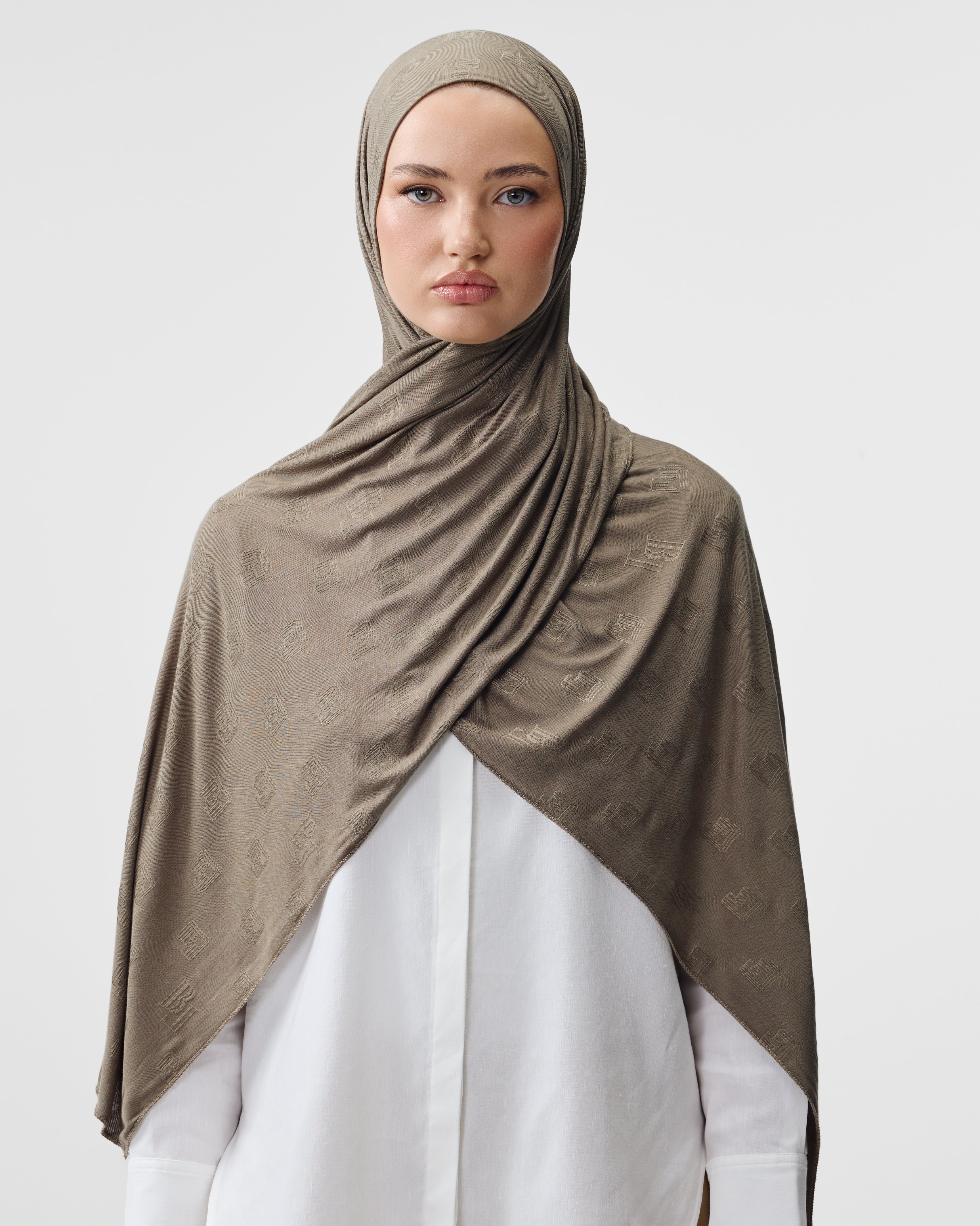 FRAMED SCARF 'CAFÉ NOIR'
