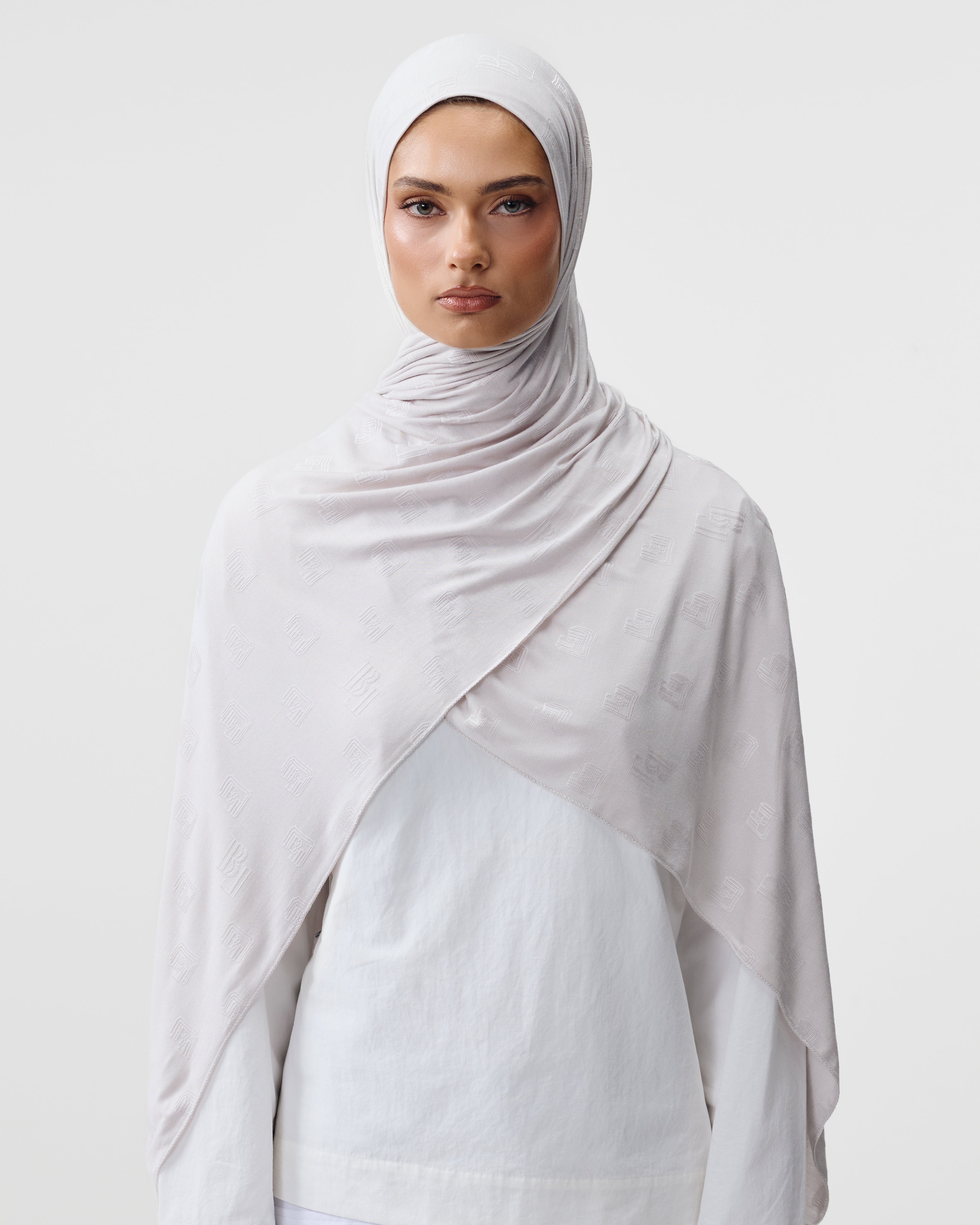 FRAMED SCARF 'SOFT BLUSH'