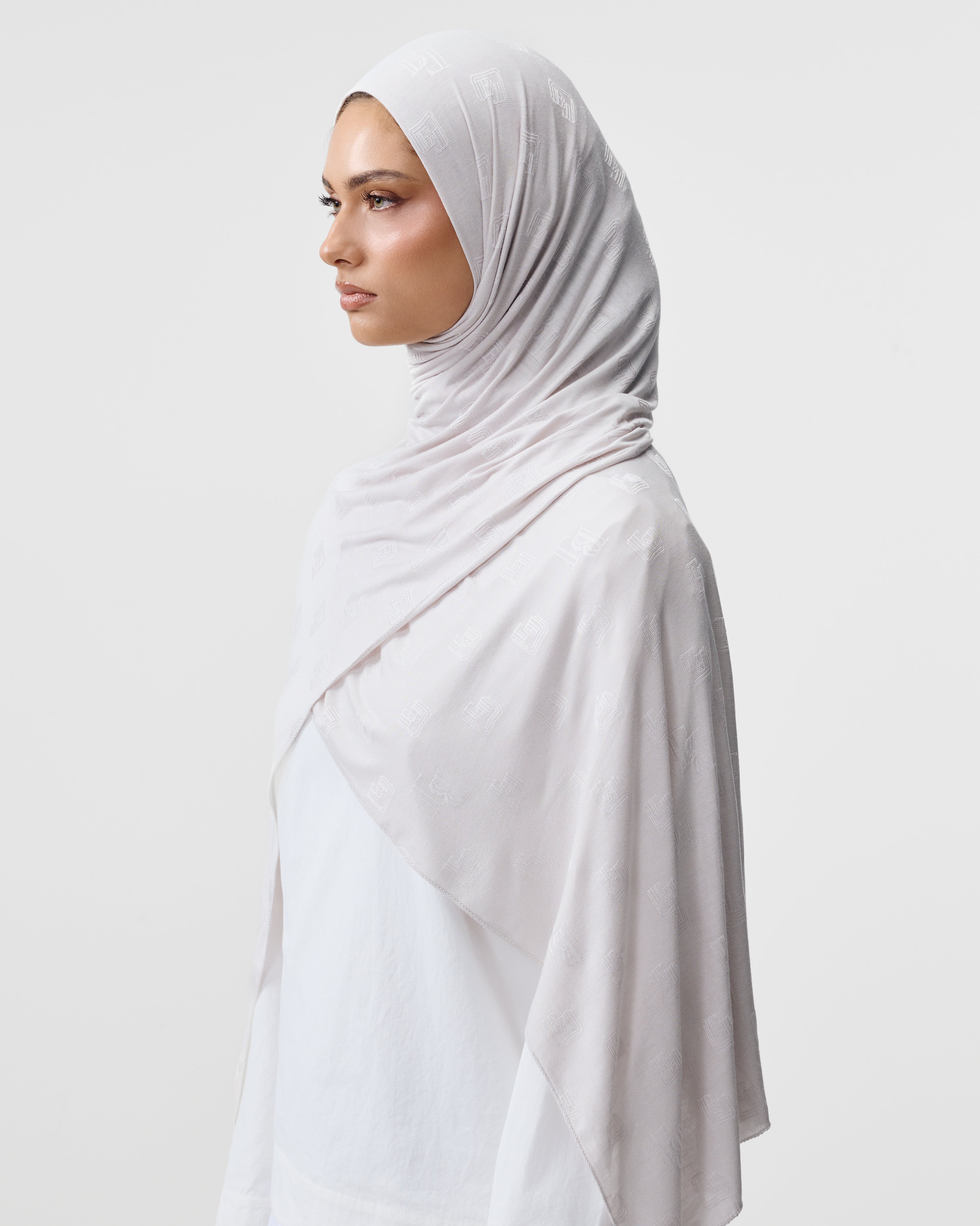 FRAMED SCARF 'SOFT BLUSH'