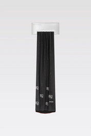 RICAMO SCARF ‘BLACK - SILVER’