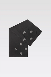 RICAMO SCARF ‘BLACK - SILVER’