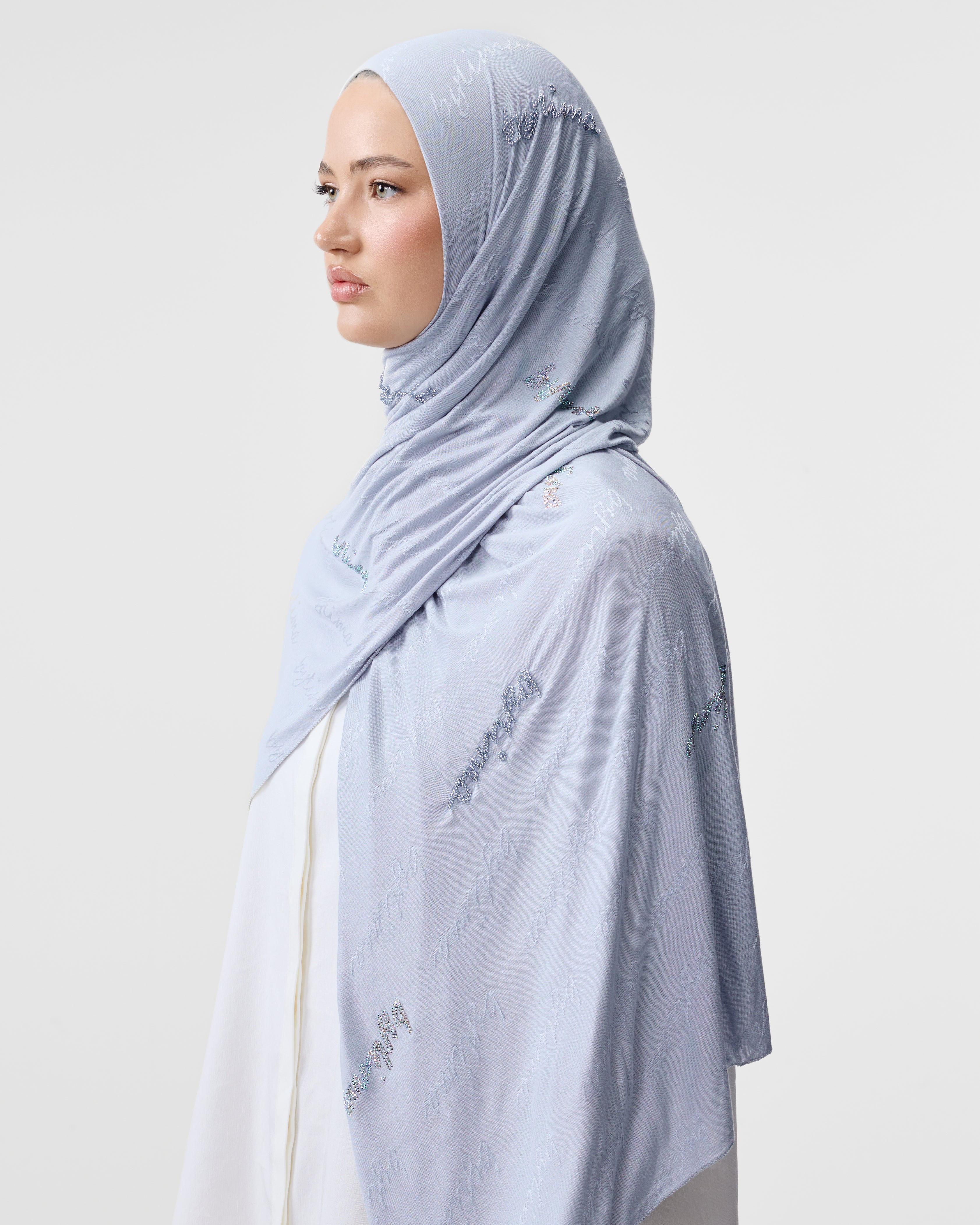 SIGNATURE SCARF 'BABY BLUE'