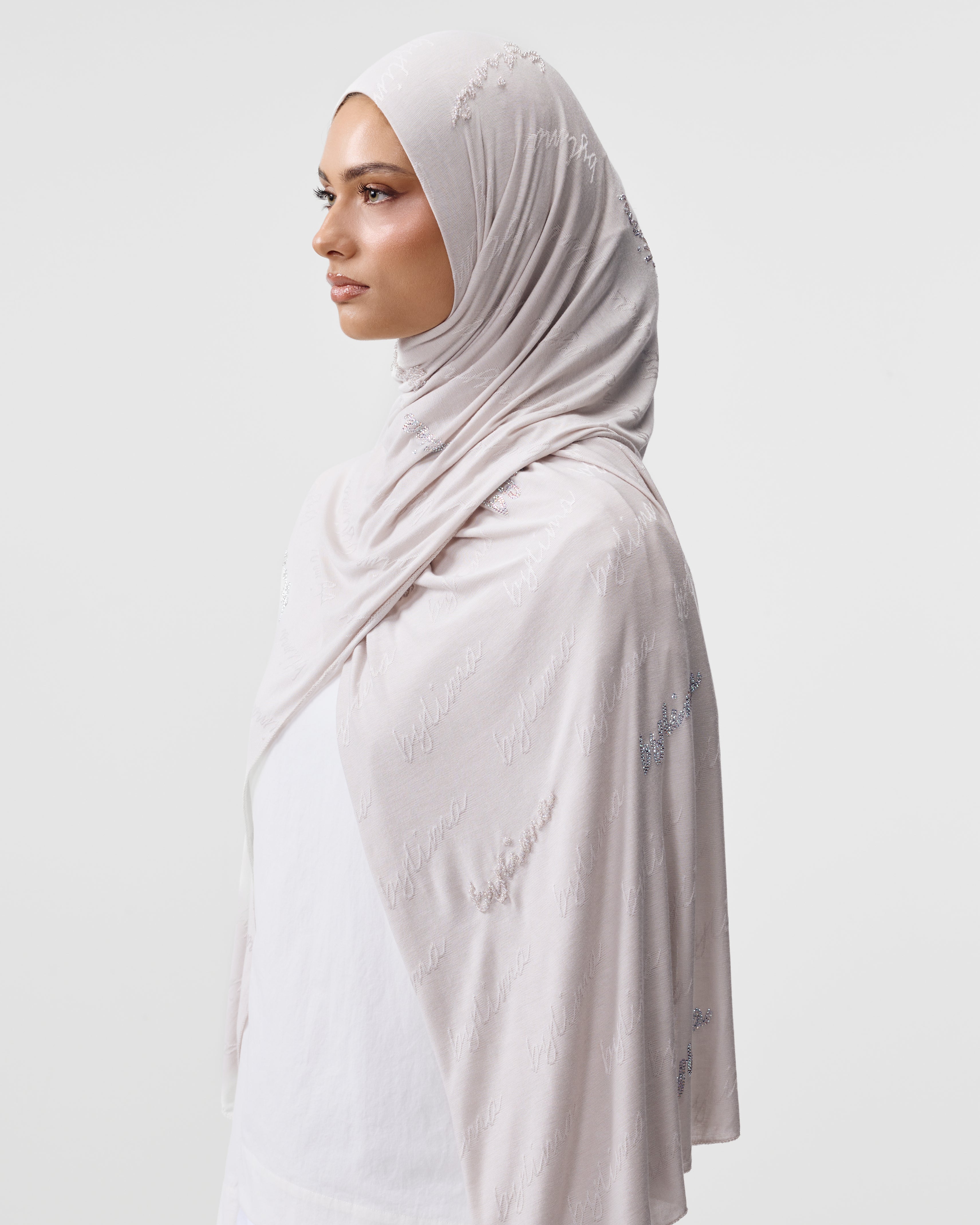 SIGNATURE SCARF 'BONE'