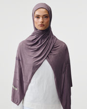 SIGNATURE SCARF 'DARK LILAC'