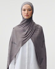 SIGNATURE SCARF 'GRAY TAUPE'