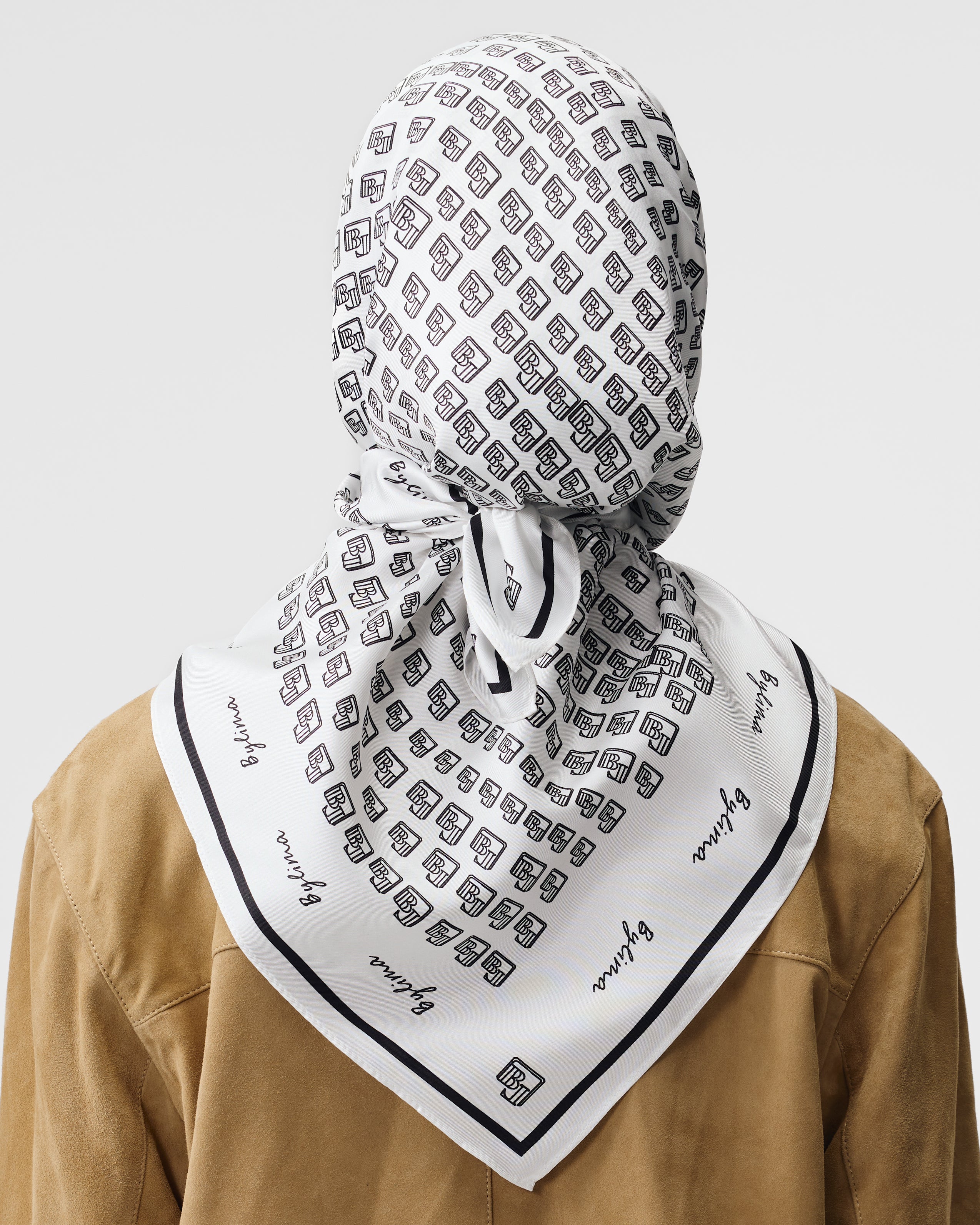 SILK TWILL MOSAIC 'WHITE'