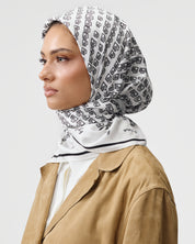 SILK TWILL MOSAIC 'WHITE'