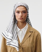 SILK TWILL MOSAIC 'WHITE'