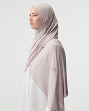 STAMP SCARF 'SOFT MAUVE'