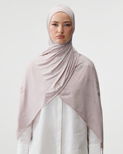 STAMP SCARF 'SOFT MAUVE'