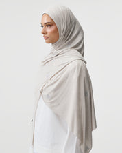 STAMP SCARF 'VANILLA'