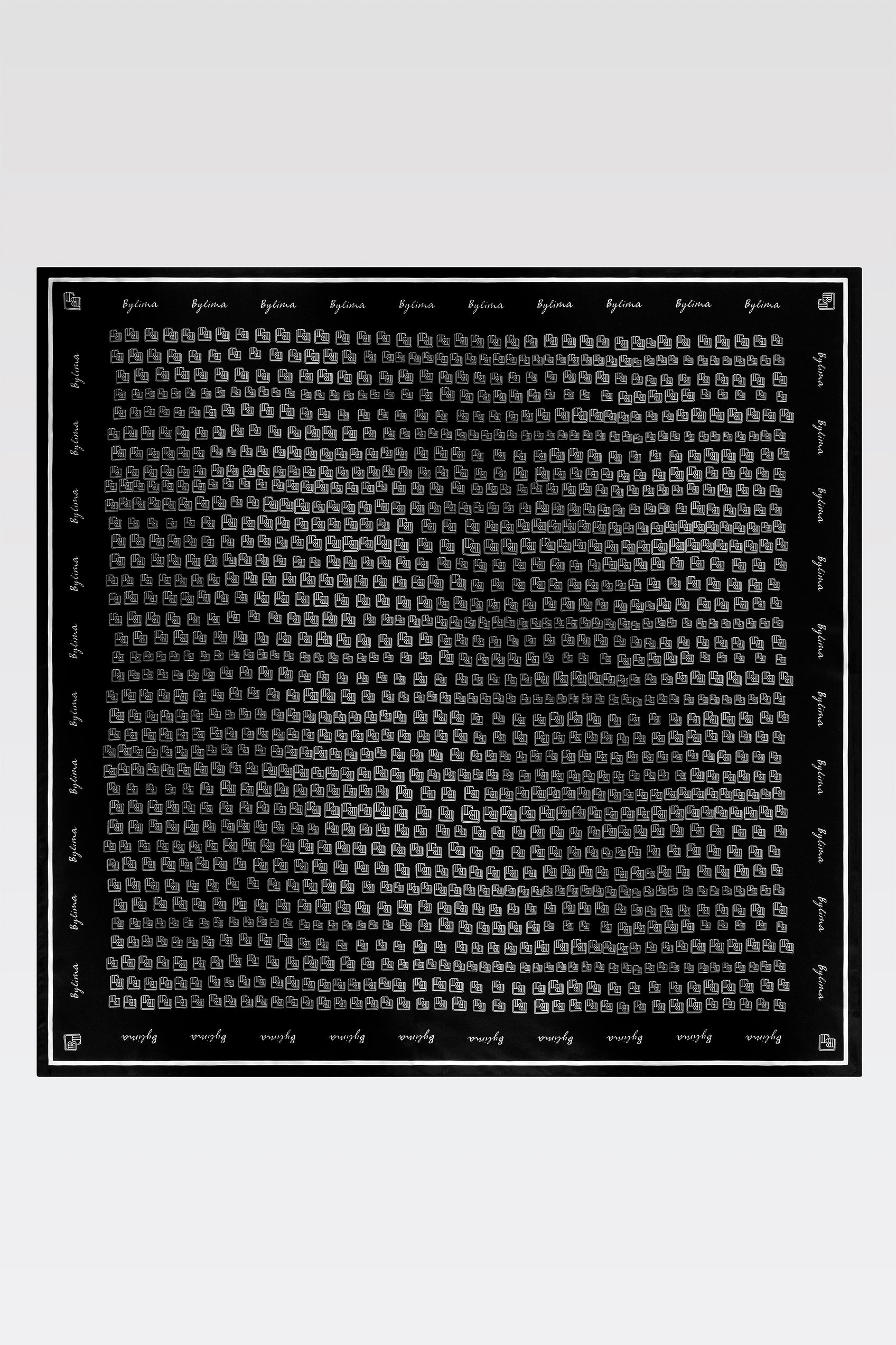 SILK TWILL MOSAIC 'BLACK'
