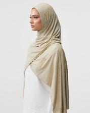 TYPOGRAPHY SCARF 'BUTTER GOLD'